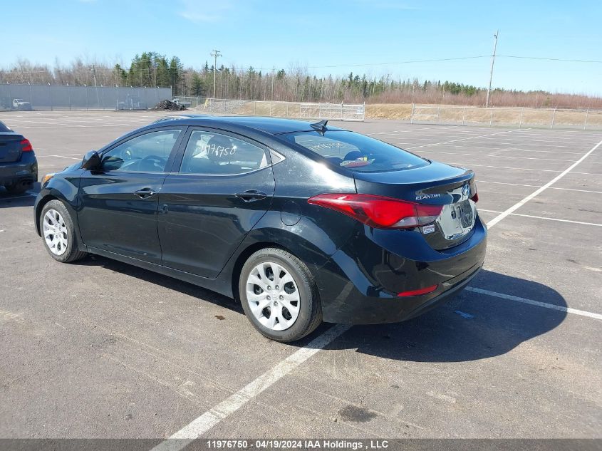 2015 Hyundai Elantra Gl VIN: 5NPDH4AE6FH563593 Lot: 11976750