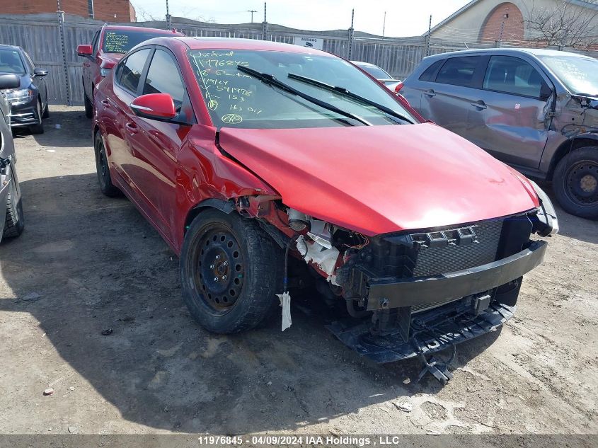 2018 Hyundai Elantra Sel/Value/Limited VIN: KMHD84LF4JU541978 Lot: 11976845