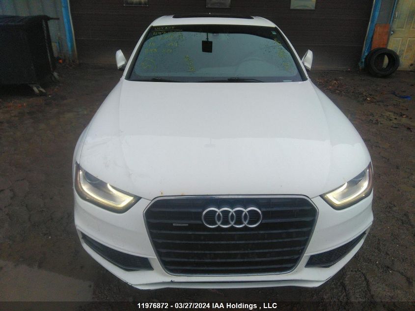 2014 Audi A4 VIN: WAUFFCFL7EN009071 Lot: 11976872