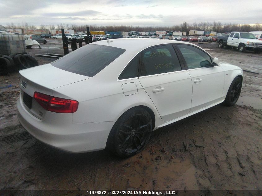 2014 Audi A4 VIN: WAUFFCFL7EN009071 Lot: 11976872