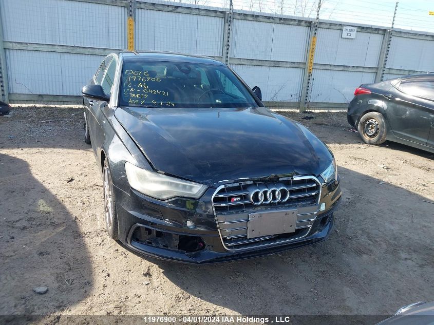 2012 Audi A6 VIN: WAUJGCFC2CN042421 Lot: 11976900