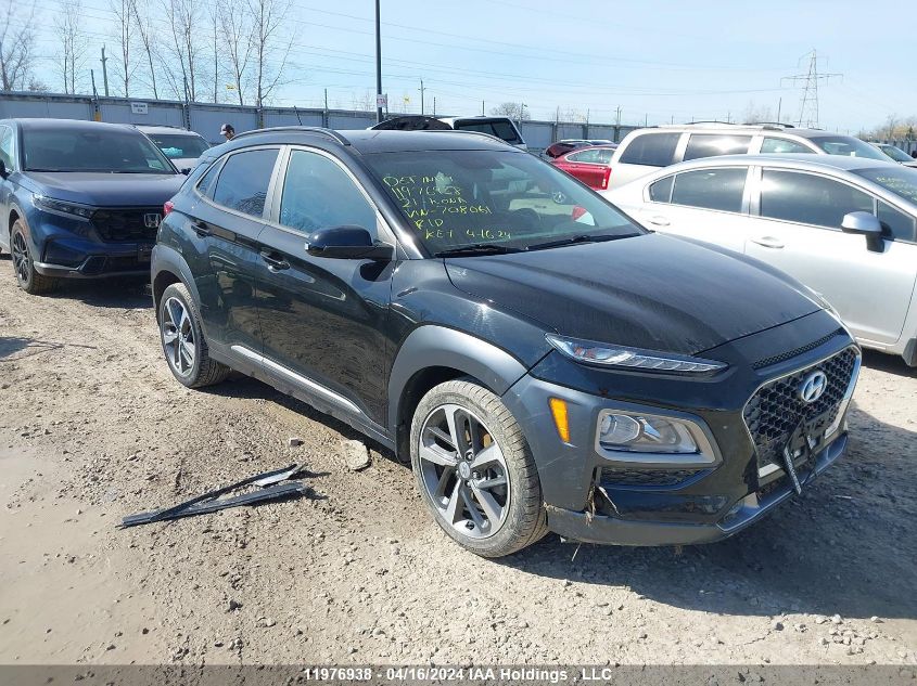 2021 Hyundai Kona Trend Awd VIN: KM8K3CA50MU708061 Lot: 11976938