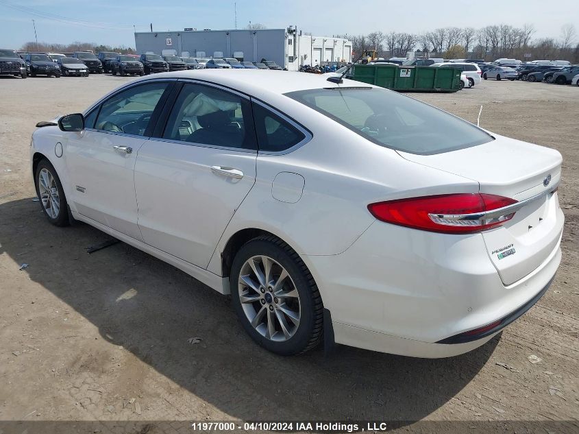 2017 Ford Fusion Se Phev VIN: 3FA6P0PU1HR331492 Lot: 11977000