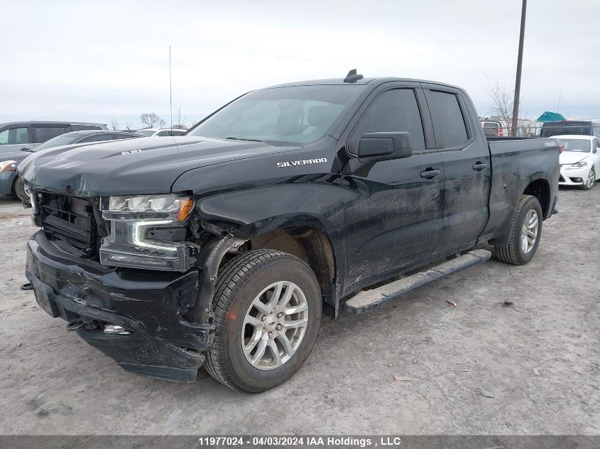 2021 Chevrolet Silverado K1500 Rst VIN: 1GCRYEEL1MZ374568 Lot: 11977024