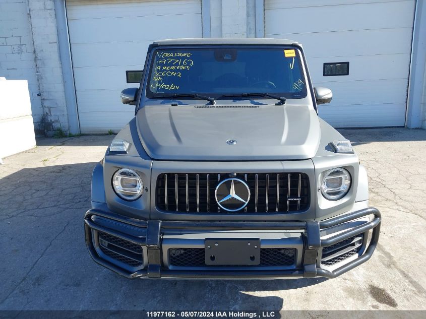 2019 Mercedes-Benz G-Class VIN: WDCYC7HJ8KX306092 Lot: 11977162