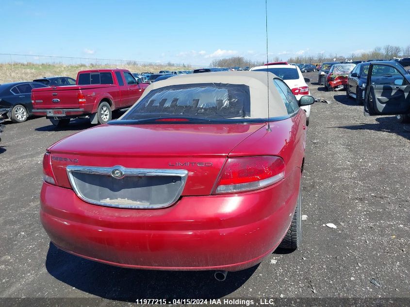 2006 Chrysler Sebring Limited VIN: 1C3EL65R36N282092 Lot: 11977215