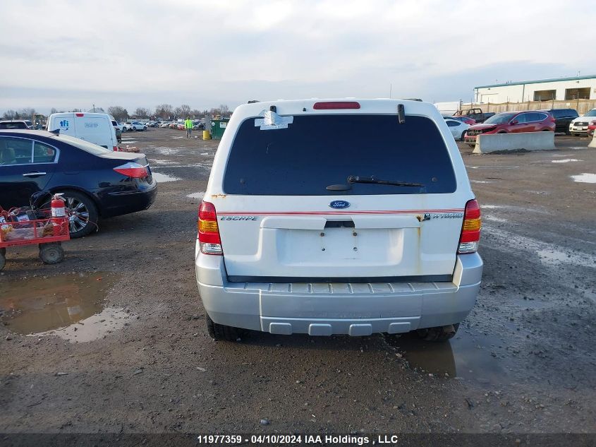 2006 Ford Escape Hybrid VIN: 1FMYU95H26KD37322 Lot: 11977359