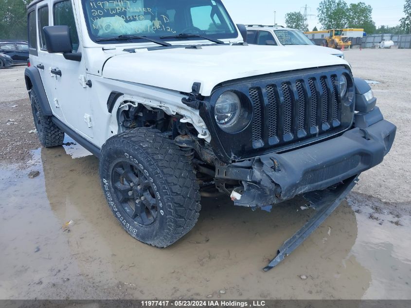 2020 Jeep Wrangler Unlimited Willys Edition VIN: 1C4HJXDG6LW220048 Lot: 11977417