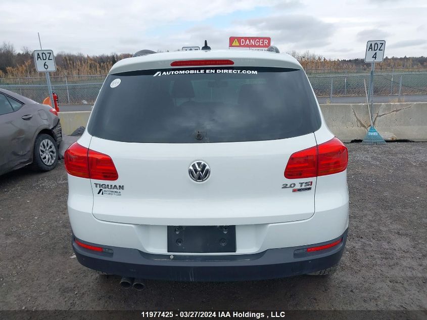 2016 Volkswagen Tiguan VIN: WVGJV7AX1GW016544 Lot: 11977425