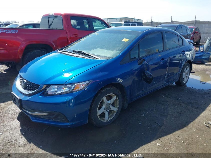 2013 Honda Civic Sdn VIN: 2HGFB2F47DH008447 Lot: 11977442