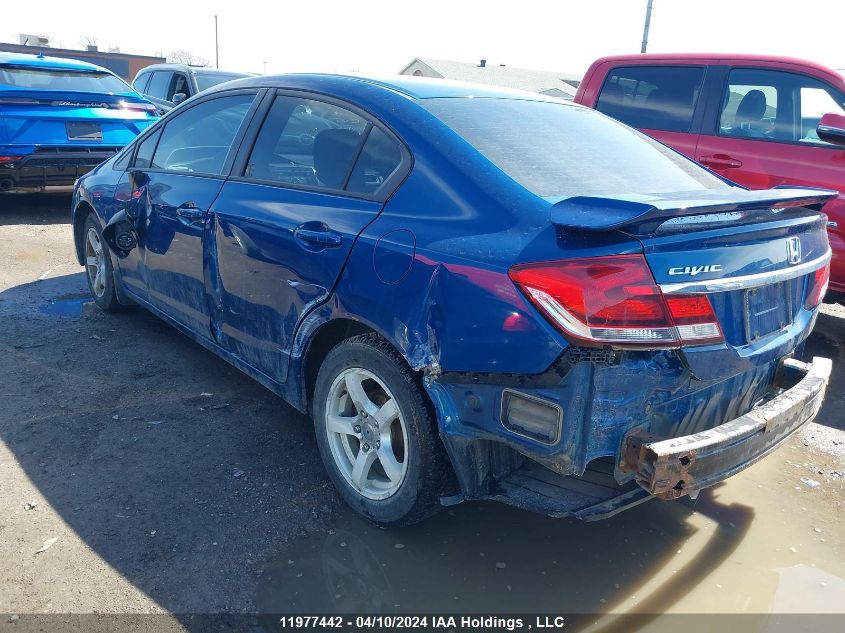 2013 Honda Civic Sdn VIN: 2HGFB2F47DH008447 Lot: 11977442