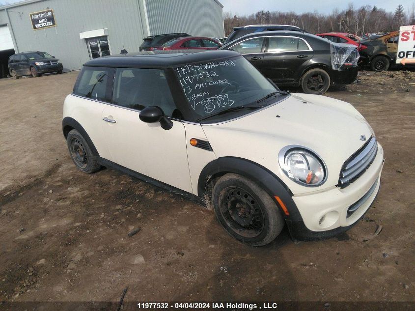 2013 Mini Cooper VIN: WMWSU3C52DT680989 Lot: 11977532