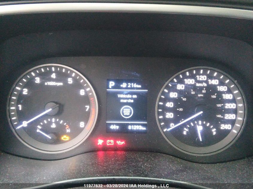 2019 Hyundai Tucson Limited/Sel/Sport/Ultimate/Value/Night VIN: KM8J3CAL2KU034888 Lot: 39236972