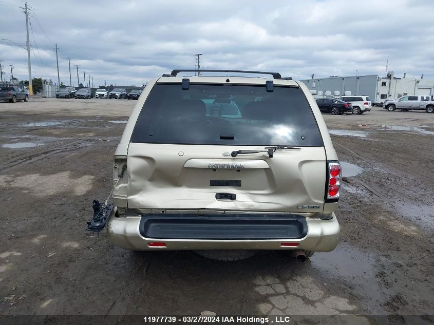 2001 Nissan Pathfinder Le/Se/Xe VIN: JN8DR09Y81W571402 Lot: 11977739