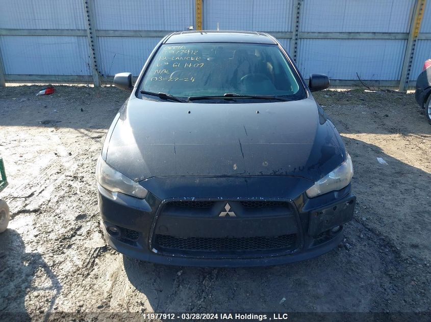 2012 Mitsubishi Lancer Es/Es Sport VIN: JA32U2FU6CU611407 Lot: 11977912