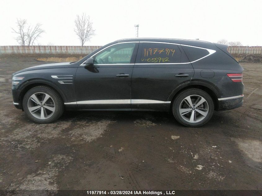 2021 Genesis Gv80 2.5T Advanced Awd VIN: KMUHBDSB9MU055982 Lot: 11977914