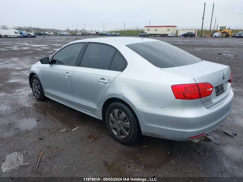 2013 Volkswagen Jetta Sedan VIN: 3VW2K7AJ7DM408000 Lot: 11978018