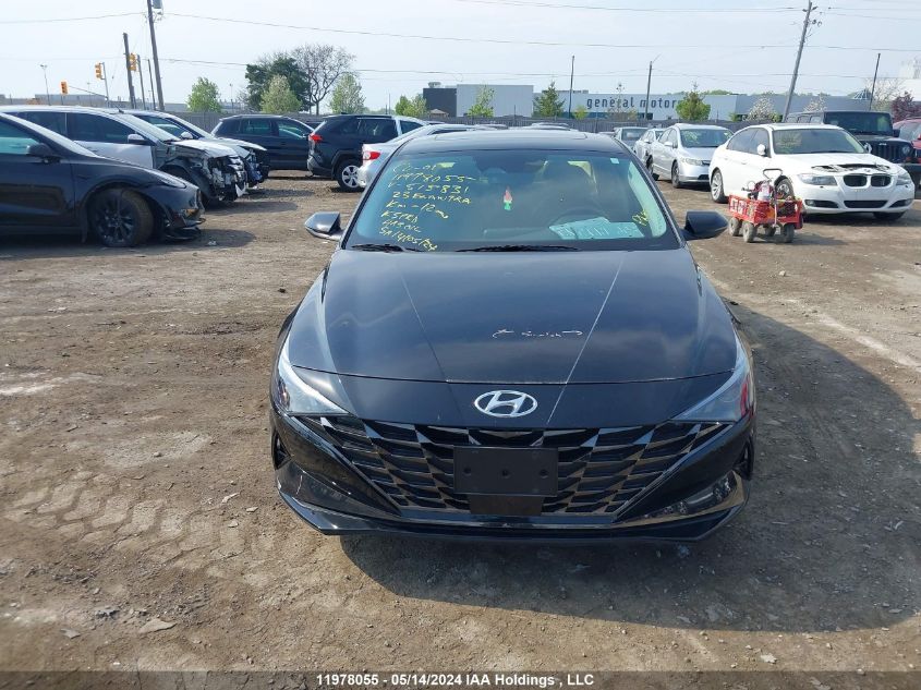 2023 Hyundai Elantra Luxury Ivt VIN: KMHLN4AG8PU515831 Lot: 11978055