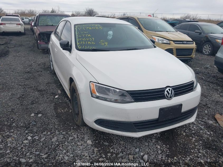 2012 Volkswagen Jetta Sedan VIN: 3VW2K7AJ9CM306437 Lot: 11978085