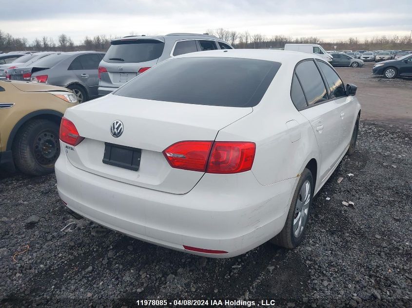 2012 Volkswagen Jetta Sedan VIN: 3VW2K7AJ9CM306437 Lot: 11978085