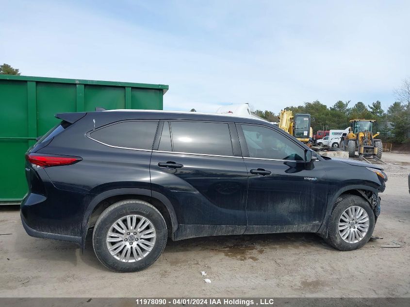 2020 Toyota Highlander Hybrid Xle VIN: 5TDGBRCH5LS503653 Lot: 11978090