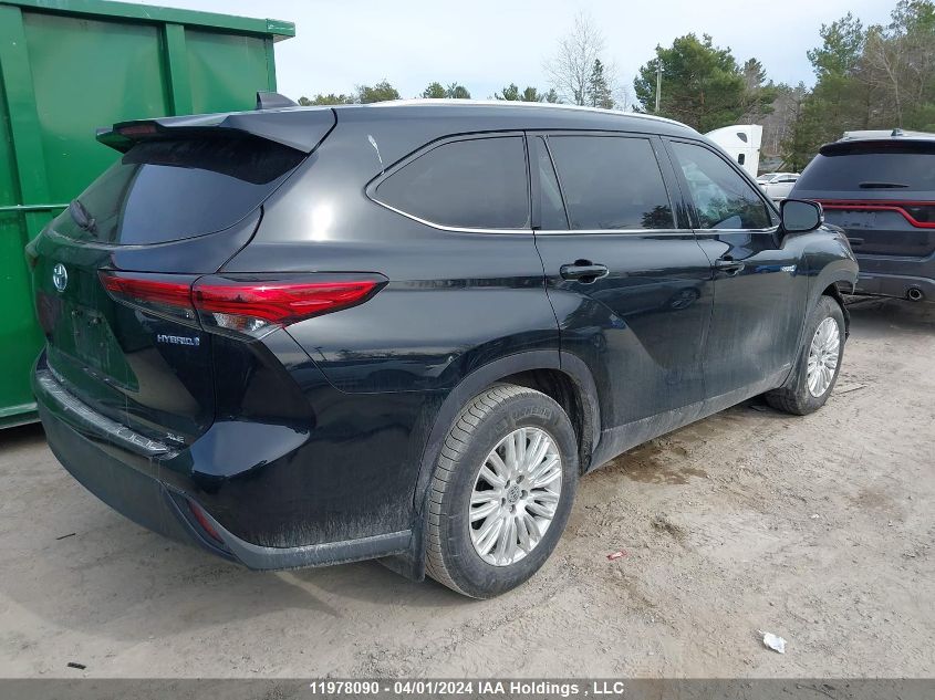 2020 Toyota Highlander Hybrid Xle VIN: 5TDGBRCH5LS503653 Lot: 11978090