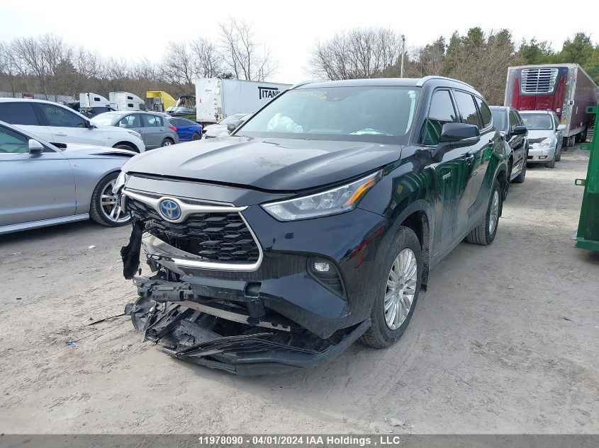2020 Toyota Highlander Hybrid Xle VIN: 5TDGBRCH5LS503653 Lot: 11978090