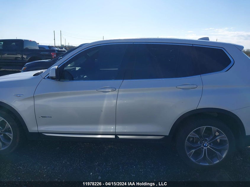 2017 BMW X3 xDrive28I VIN: 5UXWX9C53H0T03074 Lot: 11978226