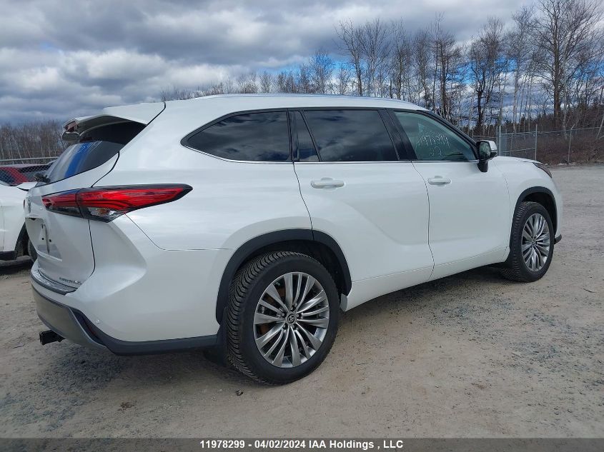 2022 Toyota Highlander Platinum VIN: 5TDFZRBH1NS234451 Lot: 11978299