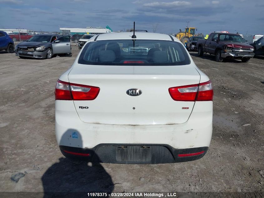 2013 Kia Rio VIN: KNADM4A31D6214758 Lot: 11978375