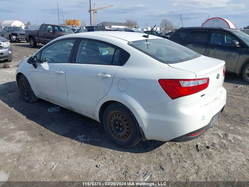 2013 Kia Rio VIN: KNADM4A31D6214758 Lot: 11978375