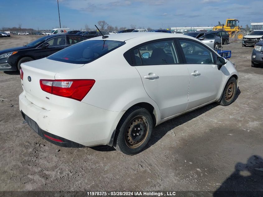 2013 Kia Rio VIN: KNADM4A31D6214758 Lot: 11978375