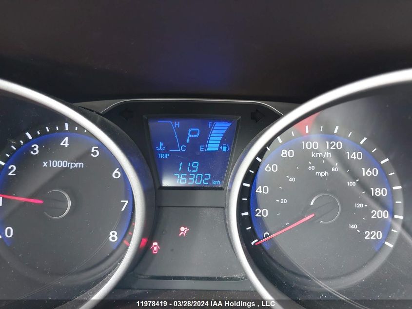 2013 Hyundai Tucson VIN: KM8JT3AC7DU750866 Lot: 11978419