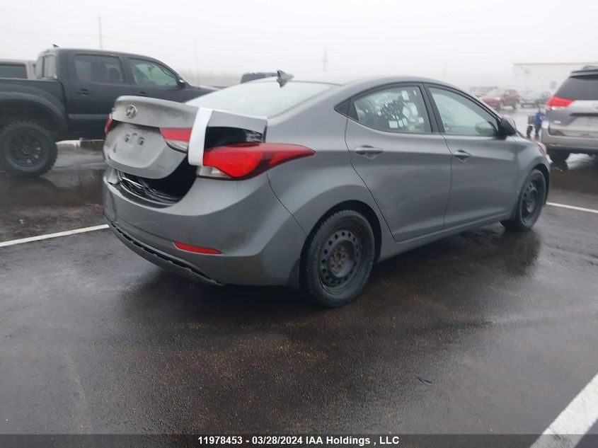 2014 Hyundai Elantra Gl VIN: 5NPDH4AE1EH483486 Lot: 11978453