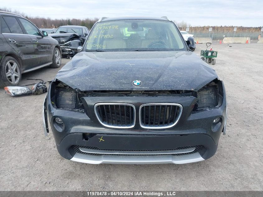 2012 BMW X1 VIN: WBAVL1C56CVR77402 Lot: 11978478