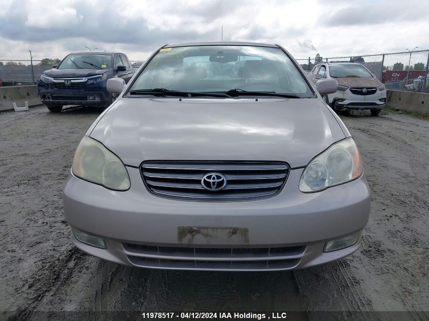 2003 Toyota Corolla Ce/Le/S VIN: 2T1BR38E53C729699 Lot: 11978517