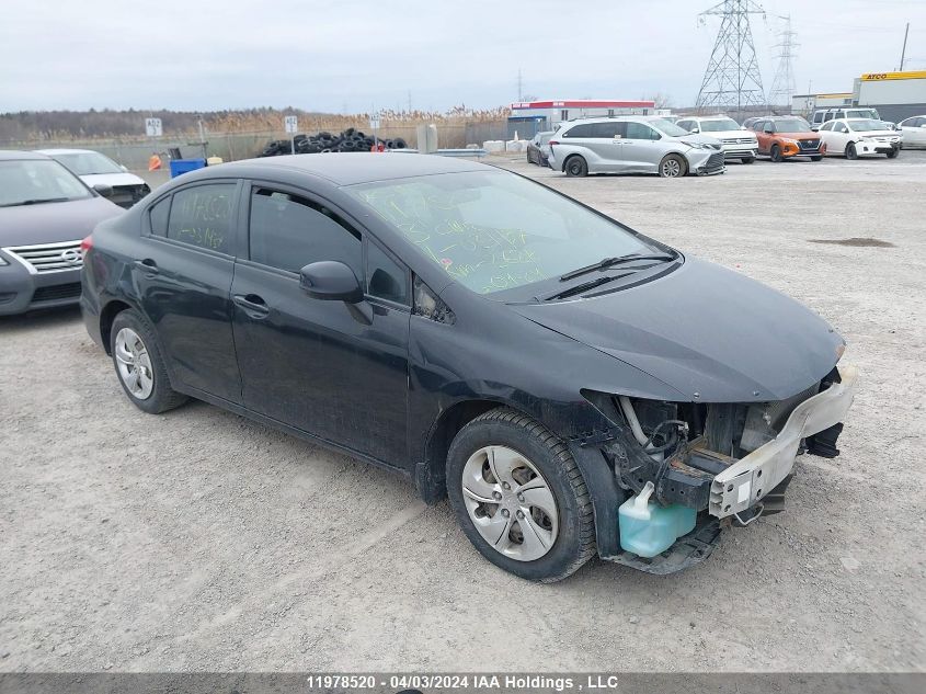 2013 Honda Civic Lx VIN: 2HGFB2F42DH034437 Lot: 11978520