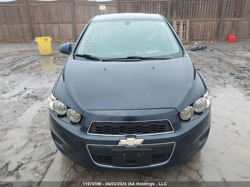 2015 Chevrolet Sonic VIN: 1G1JA6SH6F4119902 Lot: 11978596
