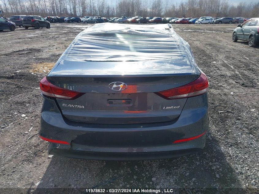 2017 Hyundai Elantra Limited VIN: KMHD84LF8HU126219 Lot: 11978632