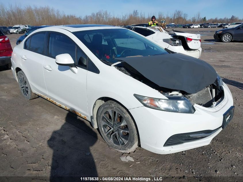 2013 Honda Civic Ex 4Dr VIN: 2HGFB2F51DH102476 Lot: 11978638