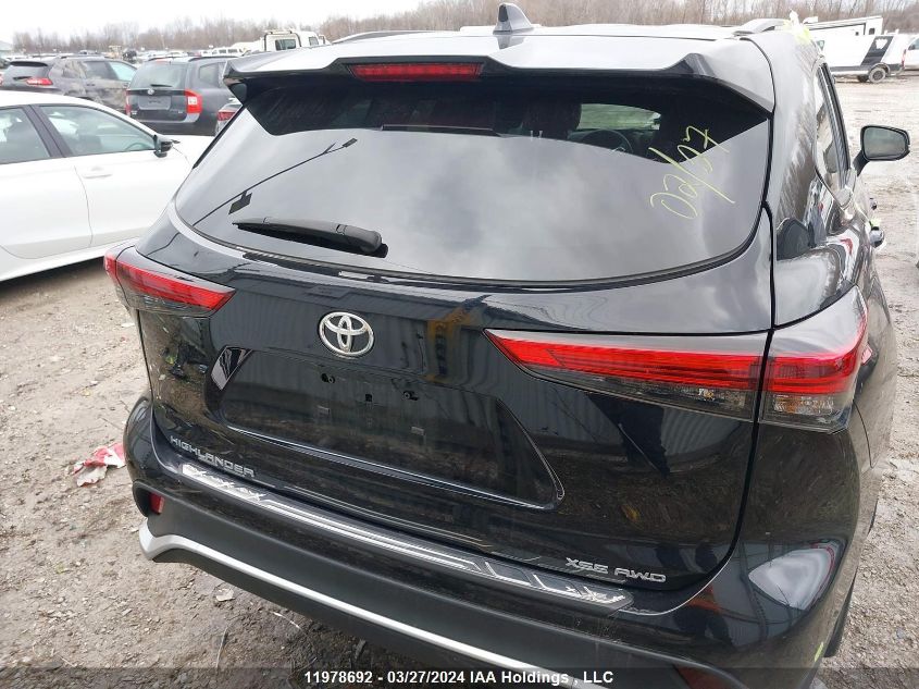 2022 Toyota Highlander Xse VIN: 5TDLZRBH7NS220850 Lot: 11978692