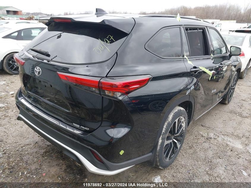 2022 Toyota Highlander Xse VIN: 5TDLZRBH7NS220850 Lot: 11978692