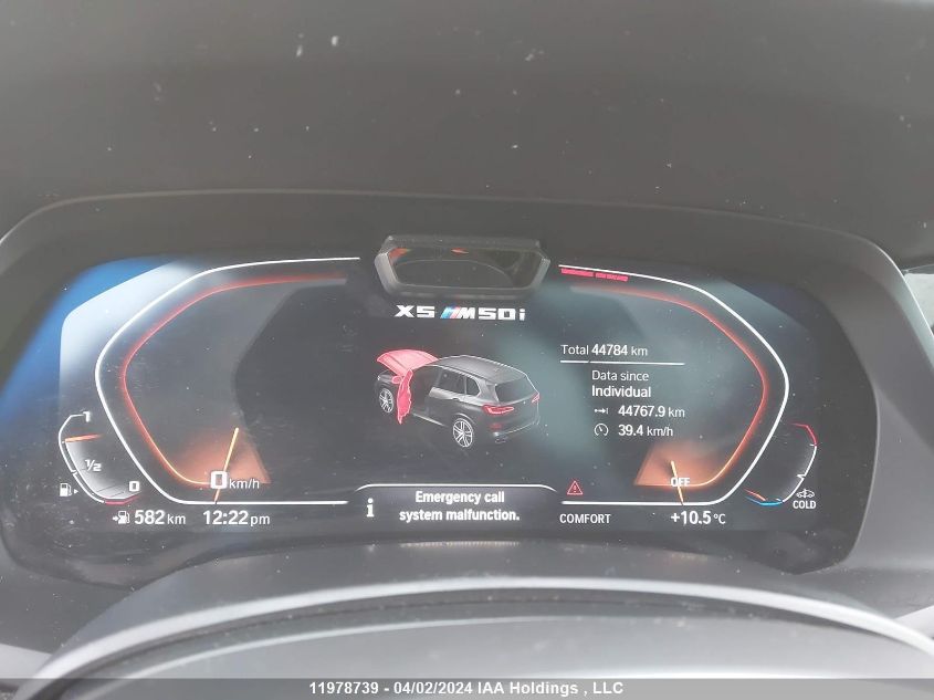 2021 BMW X5 M50I VIN: 5UXJU4C02M9E68472 Lot: 11978739