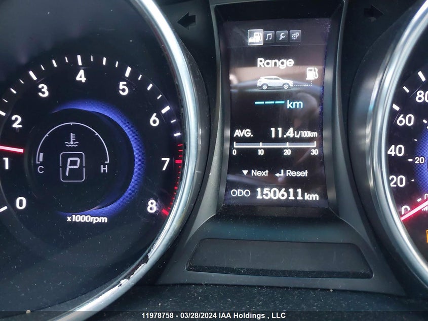 2013 Hyundai Santa Fe Sport VIN: 5XYZU3LAXDG022198 Lot: 11978758