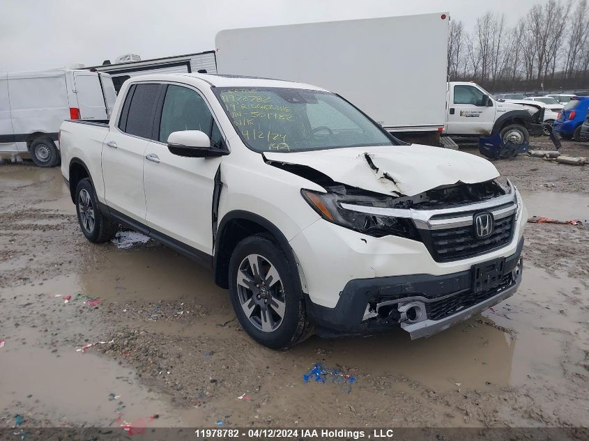 2019 Honda Ridgeline Rtl VIN: 5FPYK3F75KB501982 Lot: 11978782