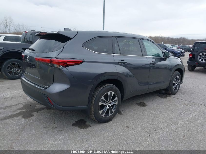 2022 Toyota Highlander Xle VIN: 5TDGZRBH5NS194914 Lot: 11978809