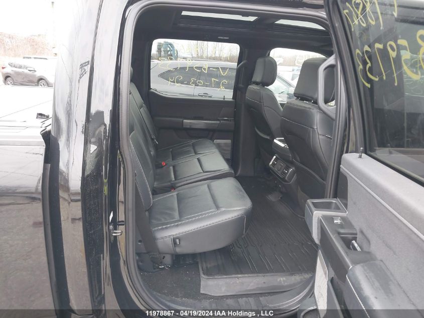 2022 Ford F-150 Lariat VIN: 1FTEW1EP7NFB59733 Lot: 11978867