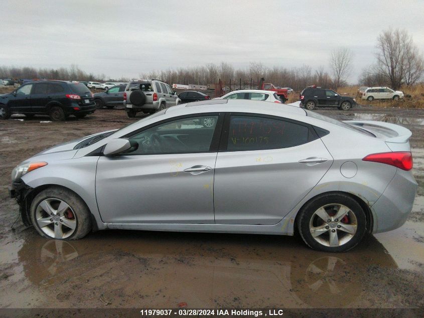 2012 Hyundai Elantra Gls/Limited VIN: 5NPDH4AE3CH100175 Lot: 39240987