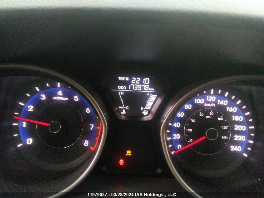 2012 Hyundai Elantra Gls/Limited VIN: 5NPDH4AE3CH100175 Lot: 39240987