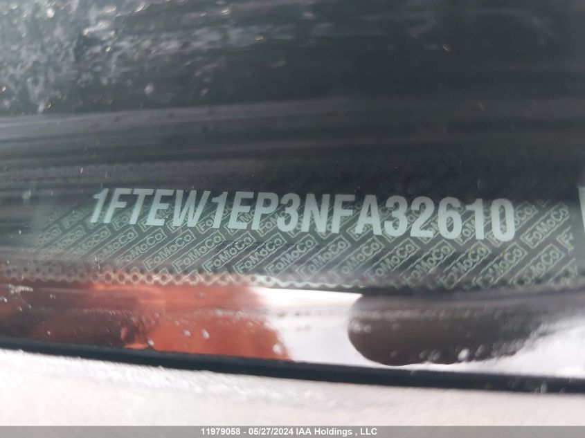 2022 Ford F-150 Lariat VIN: 1FTEW1EP3NFA32610 Lot: 11979058